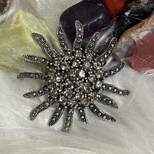WON Sunburst Brooch